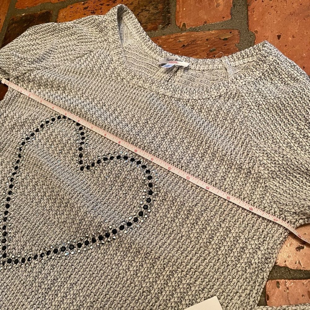 Maternity Sweater Studded Buttons Heart - Picture 6 of 7
